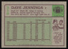 Dave Jennings Autographed 1984 Topps Card #318 New York Giants SKU #259232
