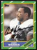Curt Warner Autographed 1986 Topps Card #202 Seattle Seahawks SKU #259269