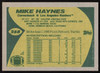 Mike Haynes Autographed 1989 Topps Card #268 Los Angeles Raiders SKU #259293