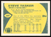 Steve Tasker Autographed 1989 Topps Traded Card #65T Buffalo Bills SKU #259304