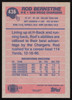 Rod Bernstine Autographed 1991 Topps Card #436 San Diego Chargers SKU #259324