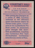 Courtney Hall Autographed 1991 Topps Card #428 San Diego Chargers SKU #259328