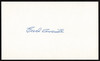 Earl Averill Autographed 3x5 Index Card Cleveland Indians SKU #259555