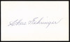 Charles Gehringer Autographed 3x5 Index Card Detroit Tigers SKU #259570