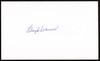 Lloyd Waner Autographed 3x5 Index Card Pittsburgh Pirates SKU #259634