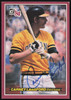 Carney Lansford Autographed 1984 Donruss Action All Stars Card #39 Oakland A's SKU #259709
