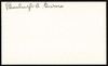 Burleigh Grimes Autographed 3x5 Index Card Los Angeles Dodgers, Pittsburgh Pirates SKU #259579