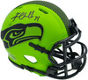 Kam Chancellor Autographed Seattle Seahawks Rave Green Speed Mini Helmet Beckett BAS Witness Stock #259857