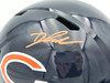 D'Andre Swift Autographed Chicago Bears Blue Full Size Speed Replica Helmet Beckett BAS Witness Stock #260054