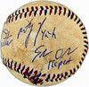 The Sandlot Movie Cast Autographed Replica Babe Ruth Signed Movie Prop Baseball With 8 Signatures Beckett BAS Witness Stock #260067