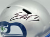 Nick Emmanwori Autographed Seattle Seahawks 1983-2001 Throwback Silver Full Size Speed Replica Helmet Beckett BAS Witness Stock #260085