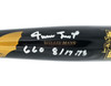 Willie Mays & Barry Bonds Autographed Black 660 Home Run Logo SAM Baseball Bat San Francisco Giants "Dated" WM Collection & MLB Holo #BB183445