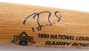 Barry Bonds Autographed 1990 NL MVP Louisville Slugger Bat Pittsburgh Pirates Beckett BAS QR #BW06417