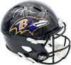 Terrell Suggs Autographed Baltimore Ravens Black Full Size Speed Replica Helmet Beckett BAS Witness Stock #261447