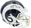 Aaron Donald Autographed Los Angeles Rams Blue Full Size Speed Replica Helmet Beckett BAS Witness Stock #261455