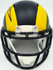 Aaron Donald Autographed Los Angeles Rams Black Rivalries Speed Mini Helmet Beckett BAS Witness Stock #261457