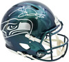 Sam Darnold Autographed Seattle Seahawks Metallic Green Rivalries Full Size Speed Authentic Helmet Beckett BAS Witness Stock #261506