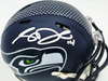Sam Darnold Autographed Seattle Seahawks Blue Speed Mini Helmet Beckett BAS Witness Stock #261514