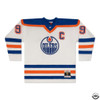 Edmonton Oilers Wayne Gretzky Autographed White Authentic Mitchell & Ness Vintage 1986-1987 Throwback Jersey Size XL UDA Holo Stock #261625