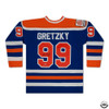 Edmonton Oilers Wayne Gretzky Autographed Blue Authentic Mitchell & Ness Vintage 1979-1980 Throwback Rookie Year Jersey Size XL UDA Holo Stock #261626