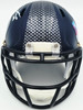 Sam Darnold Autographed Seattle Seahawks Blue SB LX Champions Logo Speed Mini Helmet Beckett BAS Witness Stock #261843