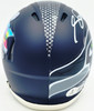 Sam Darnold Autographed Seattle Seahawks Blue SB LX Champions Logo Speed Mini Helmet Beckett BAS Witness Stock #261843