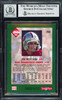 Joe Montana Autographed 1992 Collectors Edge Card #250 San Francisco 49ers Auto Grade Gem Mint 10 Beckett BAS Stock #261802