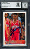 Allen Iverson Autographed 1996-97 Topps Rookie Card #171 Philadelphia 76ers Auto Grade Gem Mint 10 Beckett BAS Stock #261777