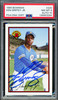 Ken Griffey Jr. Autographed 1989 Bowman Rookie Card #220 Seattle Mariners PSA 8 Auto Grade Gem Mint 10 PSA/DNA Stock #262021
