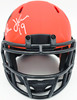 Bernie Kosar Autographed Cleveland Browns Rave Orange Speed Mini Helmet JSA Witness Stock #261883
