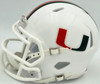 Bernie Kosar Autographed Miami Hurricanes White Traditional Speed Mini Helmet JSA Witness Stock #261884