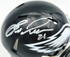 Eric Allen Autographed Philadelphia Eagles Black 2022 Alternate Speed Mini Helmet Beckett BAS QR Stock #261891