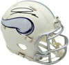 Jordan Addison Autographed Minnesota Vikings White 2024 Alternate Speed Mini Helmet (In Purple) Beckett BAS QR Stock #261903