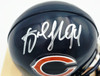 Brian Urlacher & Dan Hampton Autographed Chicago Bears Blue Mini Helmet Beckett BAS Witness Stock #261930