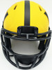 Mike Sainristil Autographed Washington Commanders Rave Yellow Speed Mini Helmet Beckett BAS Witness Stock #261956