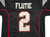 New England Patriots Doug Flutie Autographed Blue Jersey Beckett BAS Witness Stock #260076