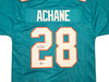 Miami Dolphins De'Von Achane Autographed Teal Jersey Beckett BAS Witness Stock #261450