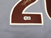 Philadelphia Phillies Mike Schmidt Autographed Light Blue Throwback Nike Jersey Size XL Beckett BAS QR Stock #261405