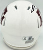 Johnny Manziel Autographed Texas A&M Aggies White Speed Mini Helmet Beckett BAS Witness Stock #262061
