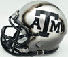 Johnny Manziel Autographed Texas A&M Aggies Silver Ice Speed Mini Helmet Beckett BAS Witness Stock #262062