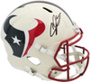 Andre Johnson Autographed Houston Texans Cream Retro Full Size Speed Replica Helmet Beckett BAS Witness Stock #262070