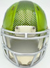 Malcolm Smith Autographed Seattle Seahawks Flash Green Speed Mini Helmet "SB LXVIII MVP" Beckett BAS Witness Stock #262122