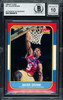 Julius Dr. J Erving Autographed 1986-87 Fleer Card #31 Philadelphia 76ers Auto Grade Gem Mint 10 Beckett BAS #19658679