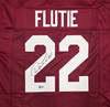 Boston College Eagles Doug Flutie Autographed Red Jersey Beckett BAS Witness Stock #260077
