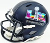 Jaxon Smith-Njigba Autographed Seattle Seahawks Blue Super Bowl LX Champions Logo Speed Mini Helmet Fanatics Holo Stock #262361