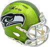 Jarran Reed Autographed Seattle Seahawks Flash Green Speed Mini Helmet MCS Holo Stock #262434