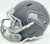 AJ Barner Autographed Seattle Seahawks Slate Gray Speed Mini Helmet Beckett BAS Witness Stock #262485