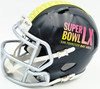 AJ Barner Autographed Seattle Seahawks Black Super Bowl LX Logo Speed Mini Helmet Beckett BAS Witness Stock #262486