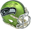 AJ Barner Autographed Seattle Seahawks Flash Green Speed Mini Helmet Beckett BAS Witness Stock #262487