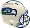 Earl Thomas III Autographed Seattle Seahawks Cream Retro Full Size Replica Speed Helmet "SB XLVIII Champs" Beckett BAS Witness Stock #262439